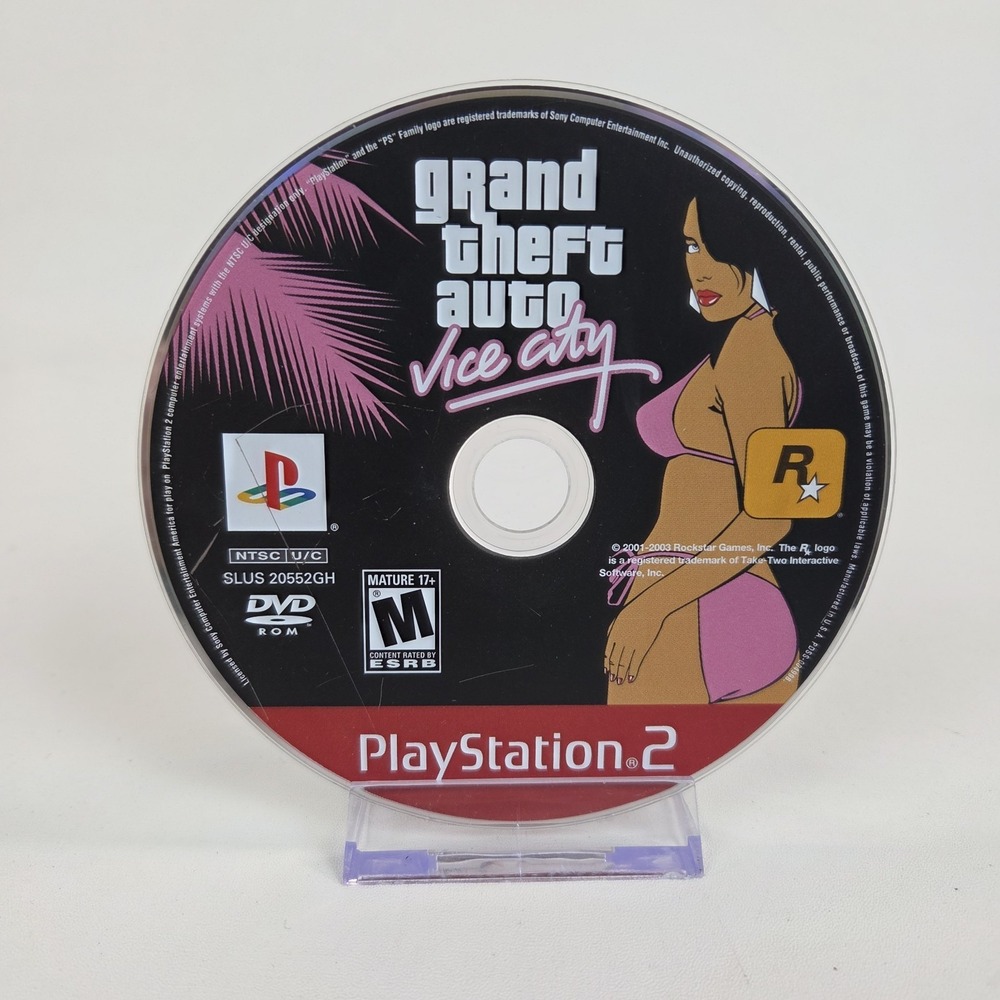 Grand Theft Auto Vice City PS2 Sony Playstation 2 Greatest Hits DISC ONLY Tested